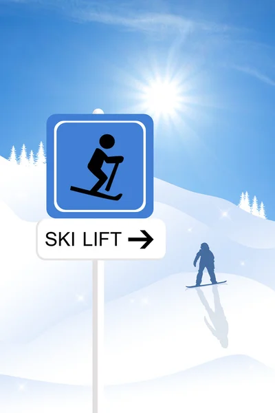 Skilift — Stok fotoğraf