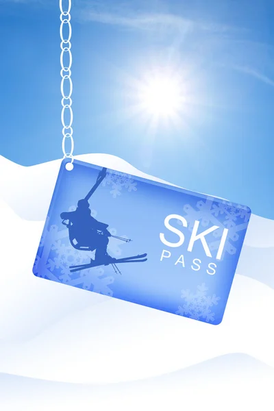 Skipasskort — Stockfoto