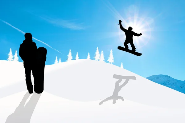 Snowboarder — Foto Stock