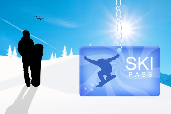 Skipass — 图库照片