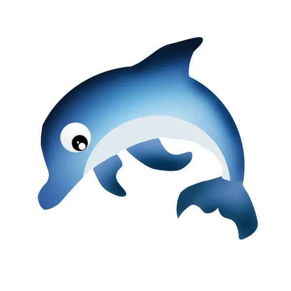 Икона дельфина — стоковое фото