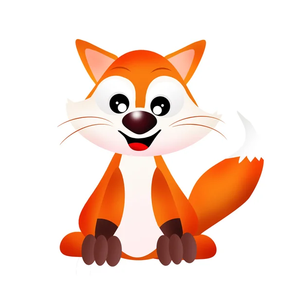 Ikona Red fox — Zdjęcie stockowe