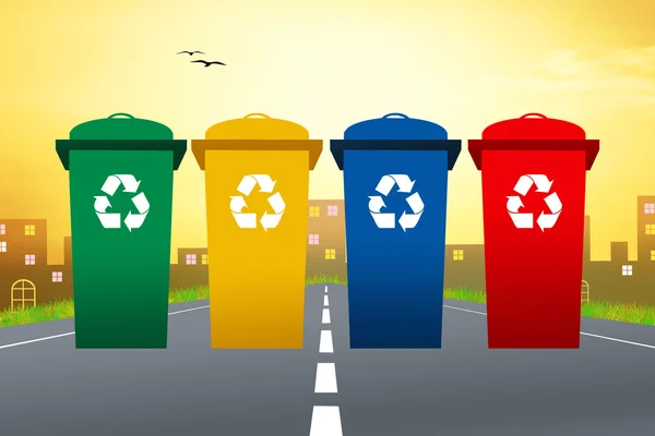 Bins for recycle — Stock Photo, Image