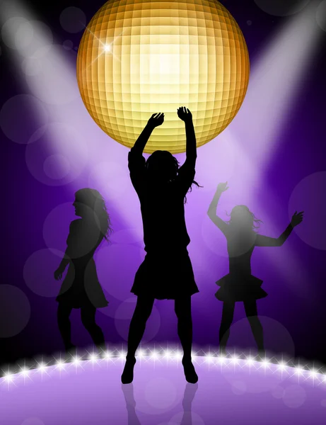 Woman dancing in disco — Stock Photo, Image