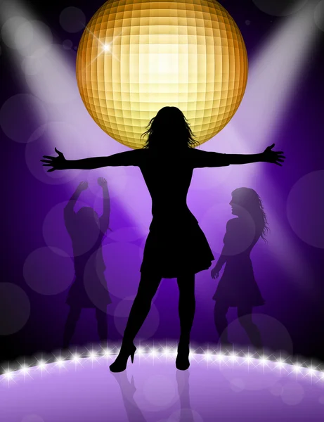 Woman dancing in disco — Stock Photo, Image