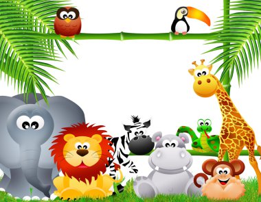 Zoo animal cartoon