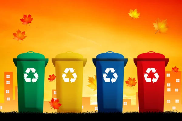 Bins for recycle — Stock Photo, Image