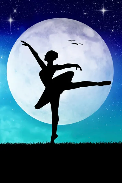 Dancing in the moonlight — Stock Photo, Image