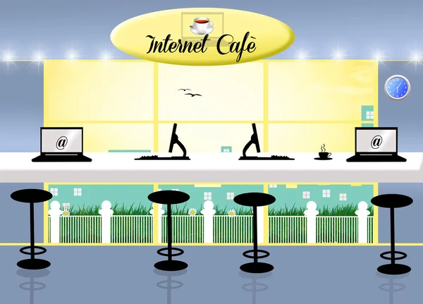 Cafetería de Internet —  Fotos de Stock
