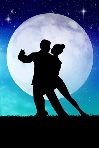 Paar tanzt Tango — Stockfoto