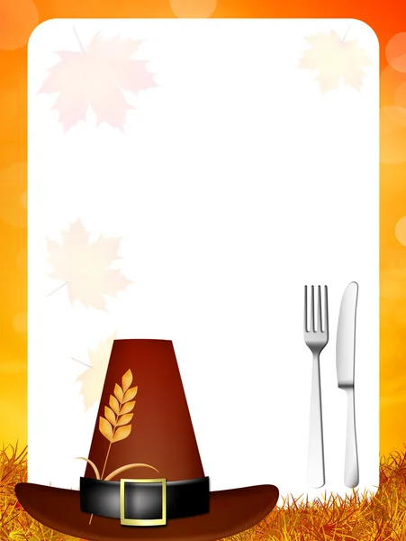 Thanksgiving menu — Stockfoto