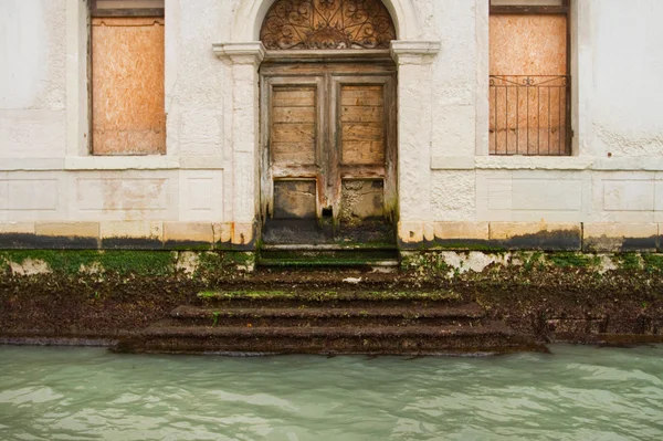 Hoog water in Venetië — Stockfoto