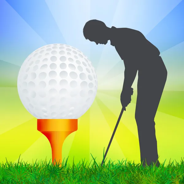 Illustration of golf