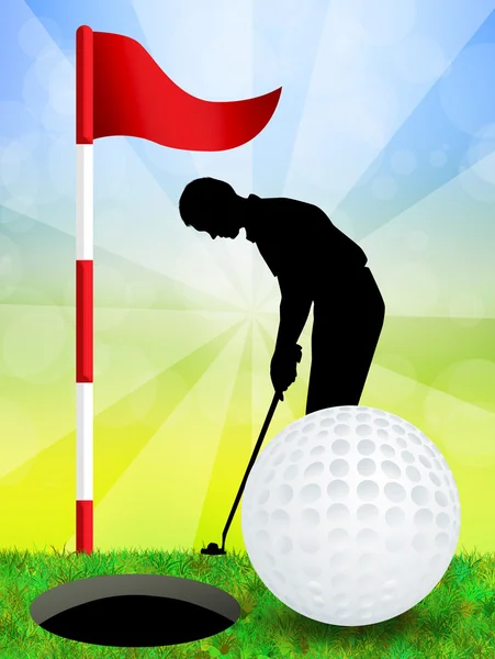 Illustration av golf — Stockfoto