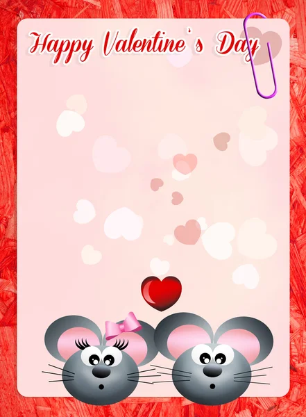 Mice in love — Stock Photo, Image