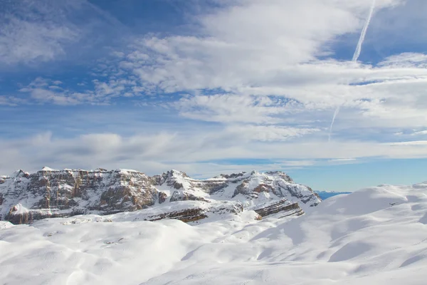 Dolomites in winter — Stok fotoğraf