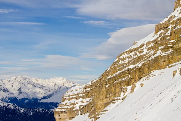 Dolomity w zimie — Zdjęcie stockowe