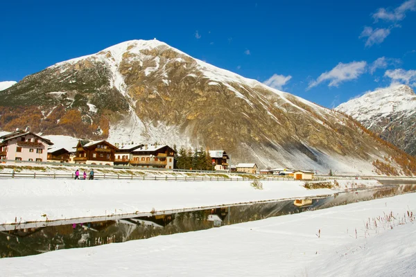 Livigno v zimě — Stock fotografie