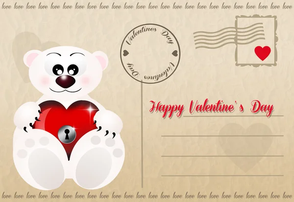 Sevgililer kartpostal