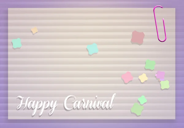 Cartão postal do carnaval — Fotografia de Stock