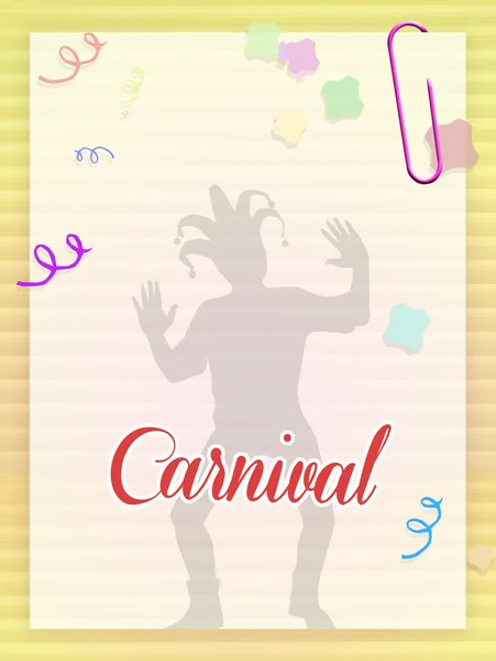 Carnaval kaart — Stockfoto