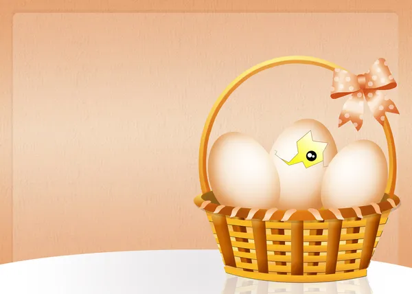 Piliç yumurta dışarı gel — Stok fotoğraf