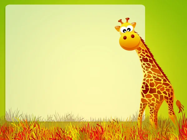 Giraff tecknad — Stockfoto