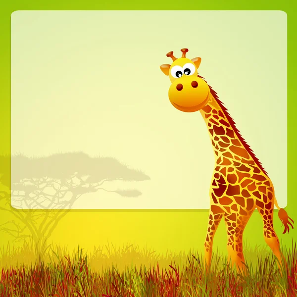 Giraffen-Cartoon — Stockfoto