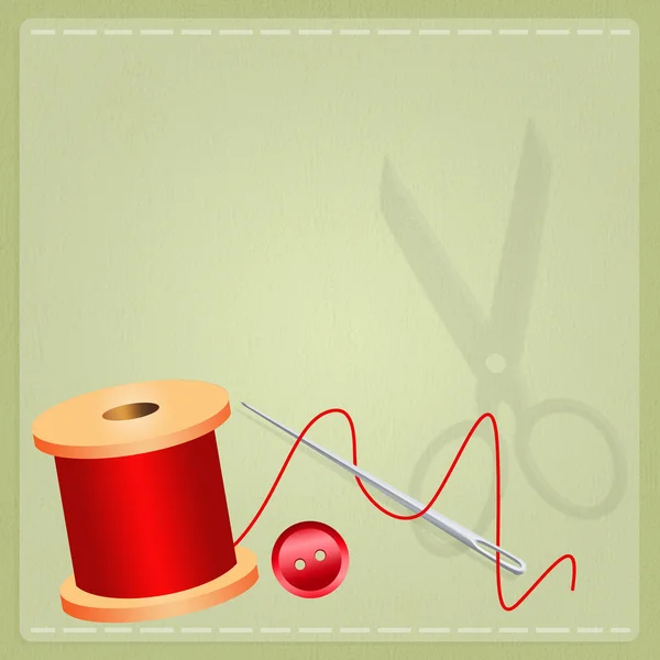 Needle and thread — Stock Photo, Image