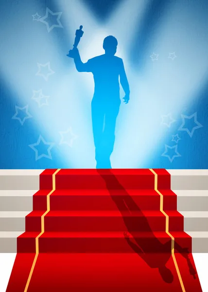 Červený koberec Oscar — Stock fotografie