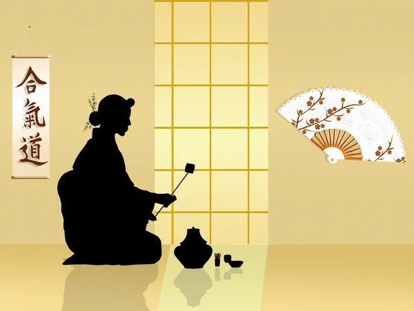 茶道仪式 — 图库照片