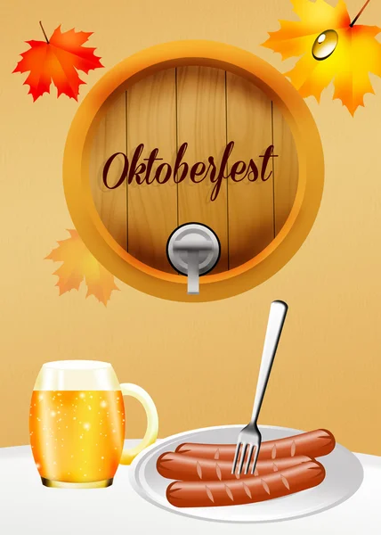 Oktoberfest bier — Stockfoto
