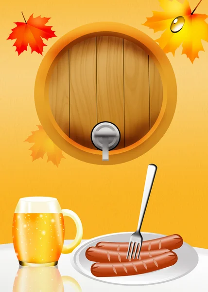 Oktoberfest beer — Stock Photo, Image