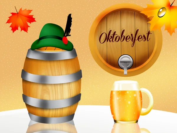 Oktoberfest öl — Stockfoto