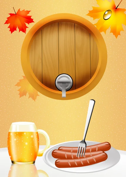 Oktoberfest beer — Stock Photo, Image