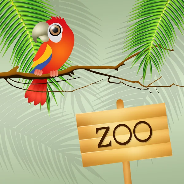 Ilustração do zoológico — Fotografia de Stock