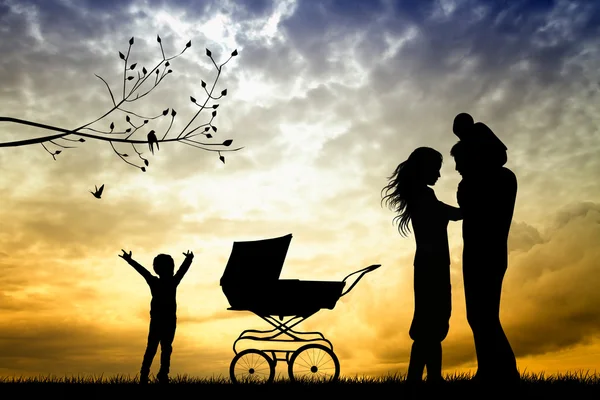 Familia feliz — Foto de Stock