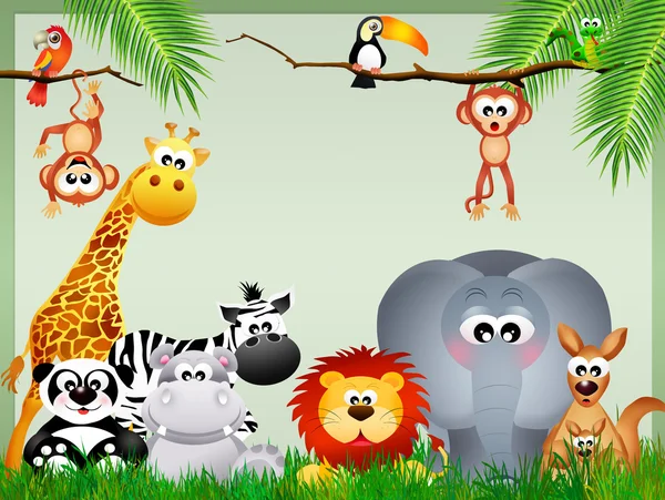 Jungle animals — Stock Photo, Image