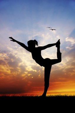 Yoga yapan kadın