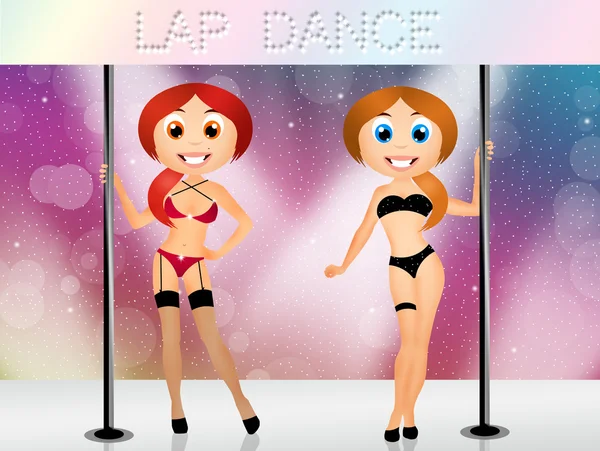 Lap dancers — Stock Photo, Image