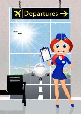 tewardess Havaalanı