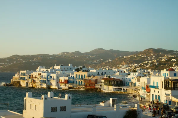 Veduta della città di Mykonos — Foto Stock