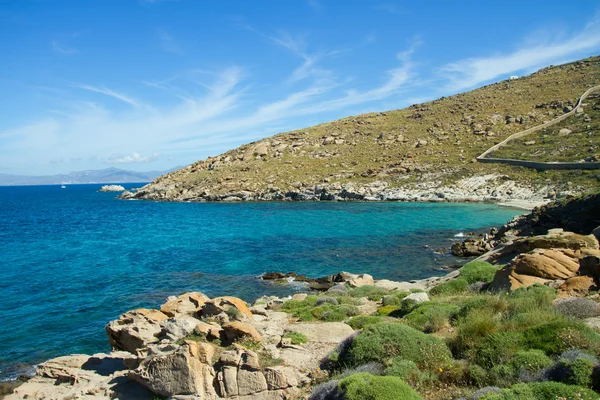 Mykonos beach — Stock Photo, Image