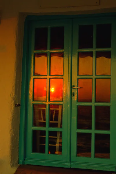 Захід сонця у Міконос — стокове фото