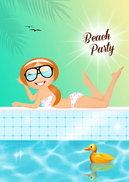 Party on the beach — Stock Photo, Image