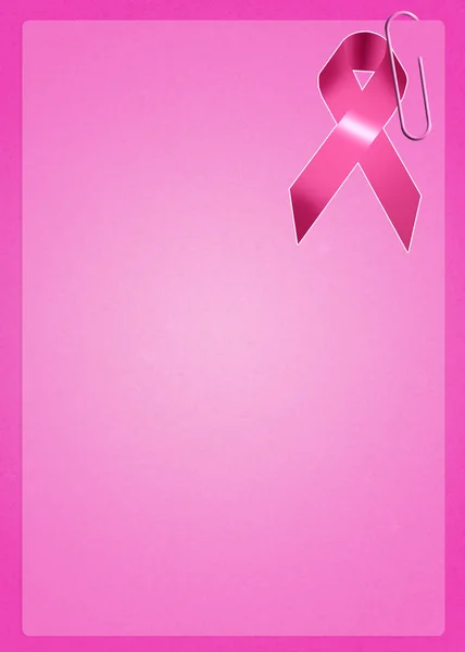 Breast cancer ribbon — Stock Photo, Image