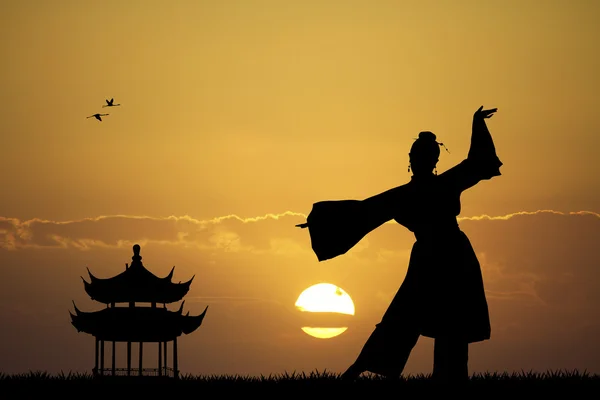 Japanese dance — Stock Photo, Image