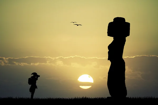 Moai, Osterinsel — Stockfoto