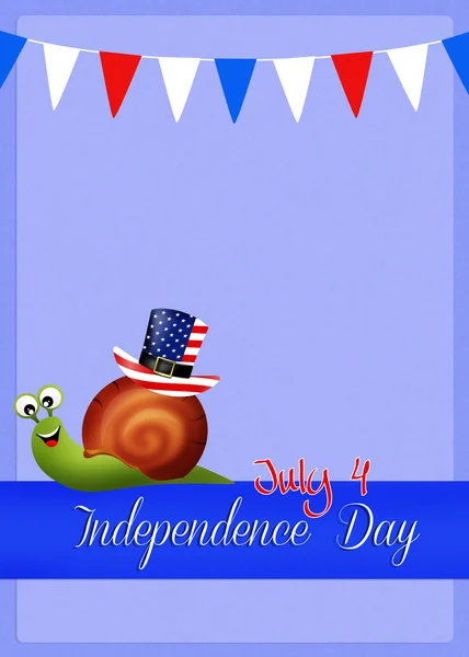 Cartão postal do dia da independência — Fotografia de Stock