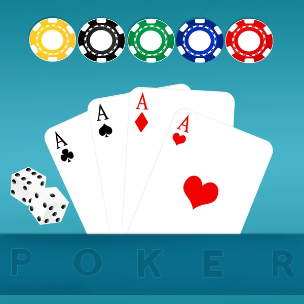 Poker oyunu — Stok fotoğraf